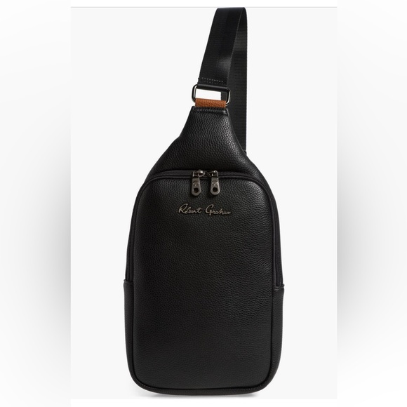 Robert Graham Black Leather Crossbody Bag - Picture 4 of 10